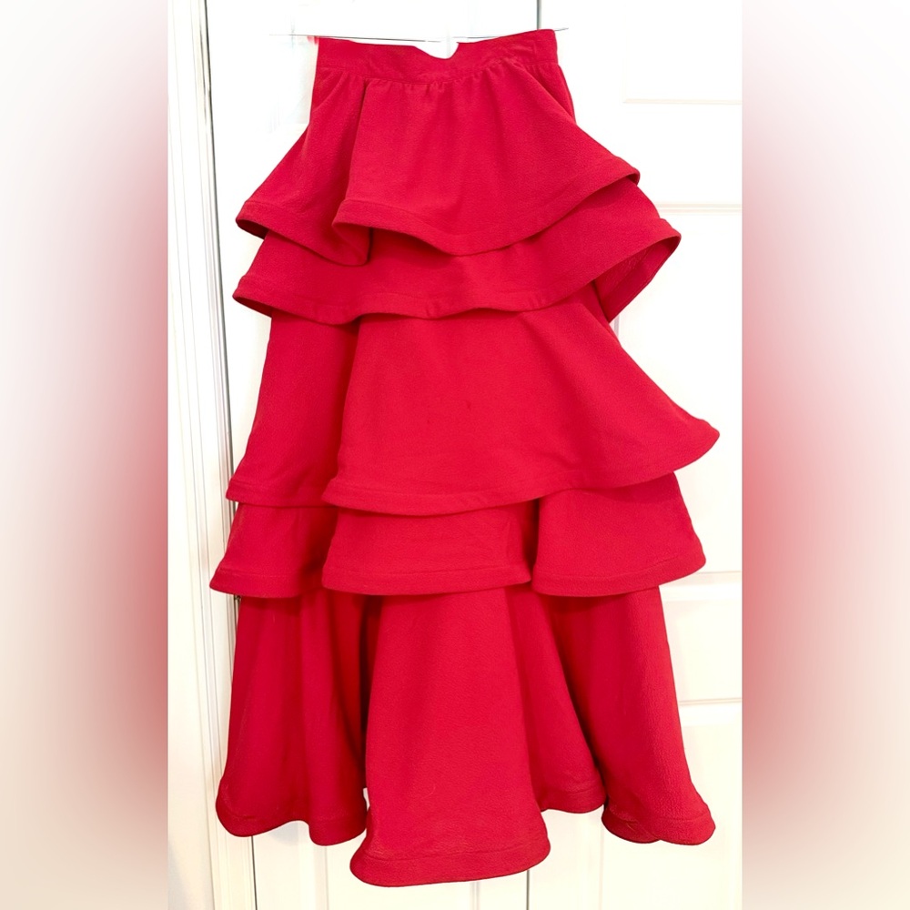 BURU Red Teagan Skirt